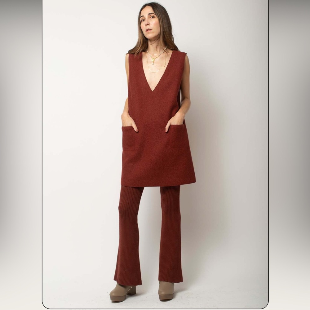 Misha And Puff Rust Dress - Picture 4 of 10